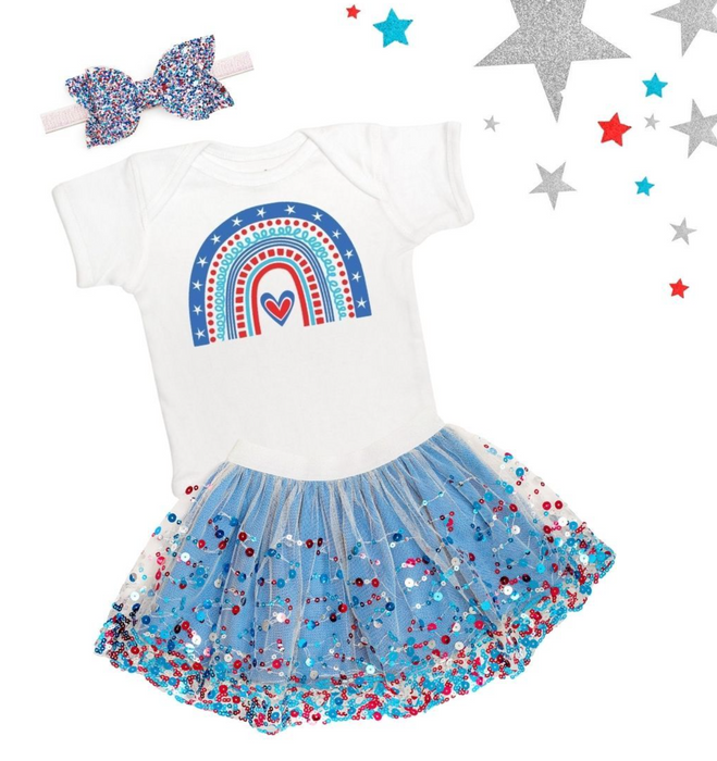 Patriotic Confetti Tutu