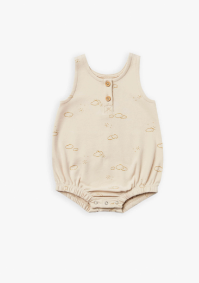 Sleeveless Bubble Onesie | Natural