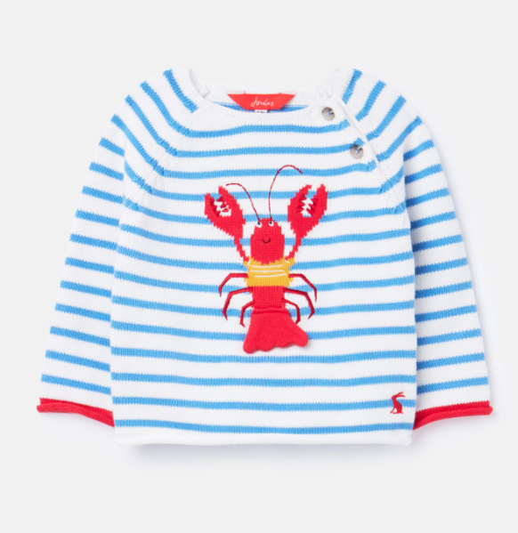 Blue Stripe Lobster Sweater