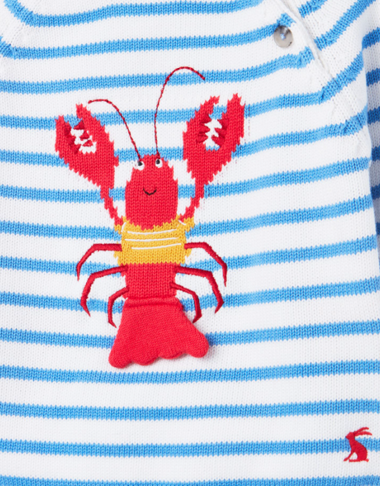 Blue Stripe Lobster Sweater