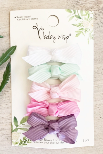 Grosgrain Bows on Snap Clips | Scent of Spring