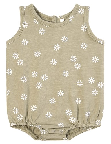 Daisy Confetti Bubble Onesie | Sage