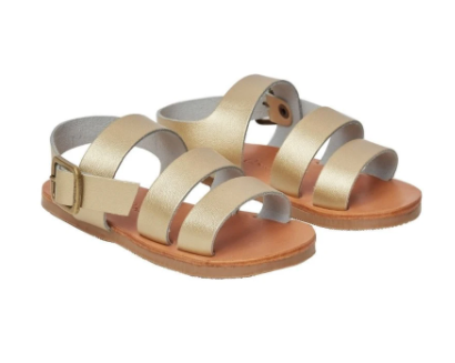 Noella Strappy Sandals | Champagne Metallic