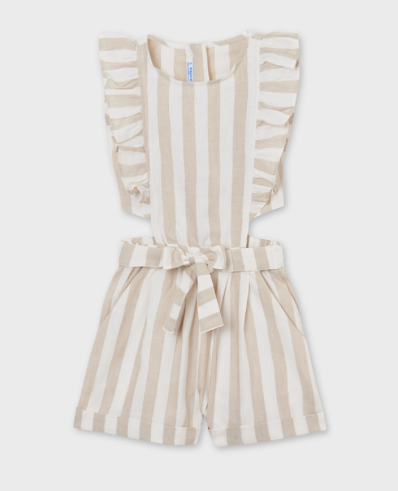 Linen Striped Jumpsuit | 6820