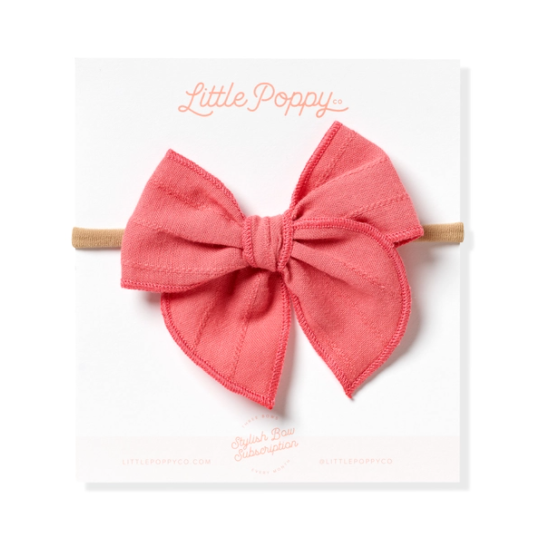 Original Headband with Embroidered Stripe Bow