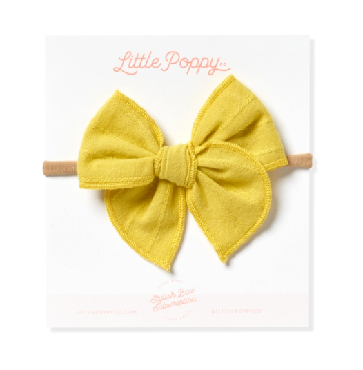 Original Headband with Embroidered Stripe Bow