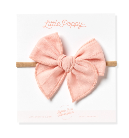 Original Headband with Embroidered Stripe Bow