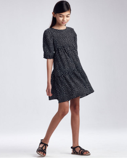 Black and White Polka Dot Dress | 6926