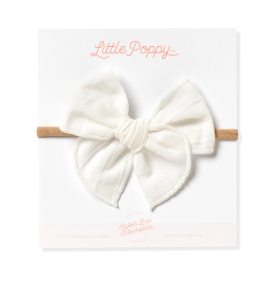 Original Headband with Embroidered Stripe Bow
