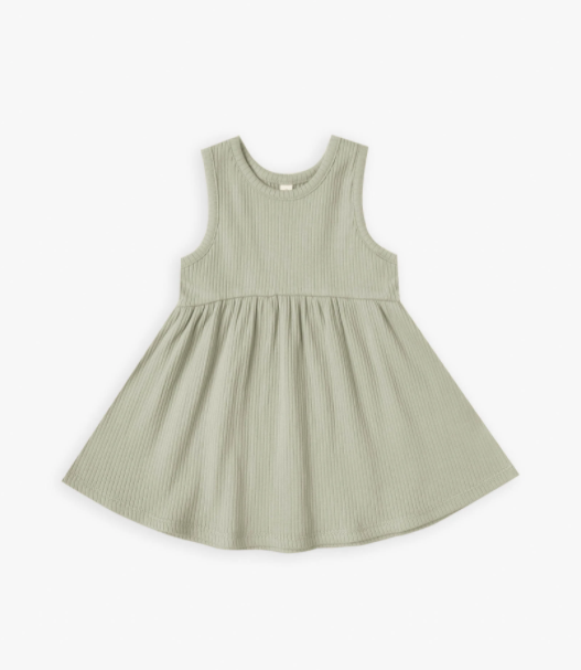 Ribbed Tank Dress | Sage
