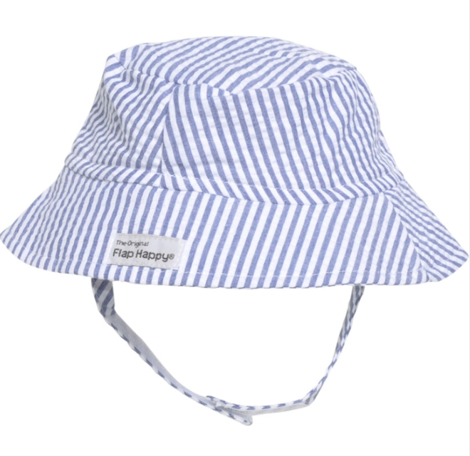Bucket Hat | Chambray Stripe