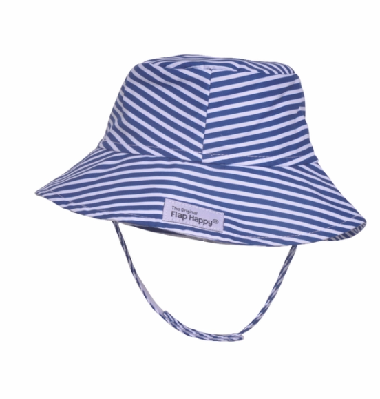 Bucket Hat | Navy Preppy Stripe