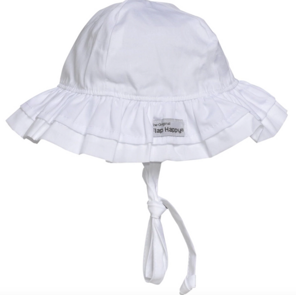 Flap happy deals double ruffle hat