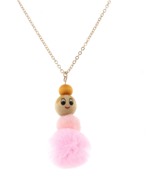 Ballerina Pom Necklace