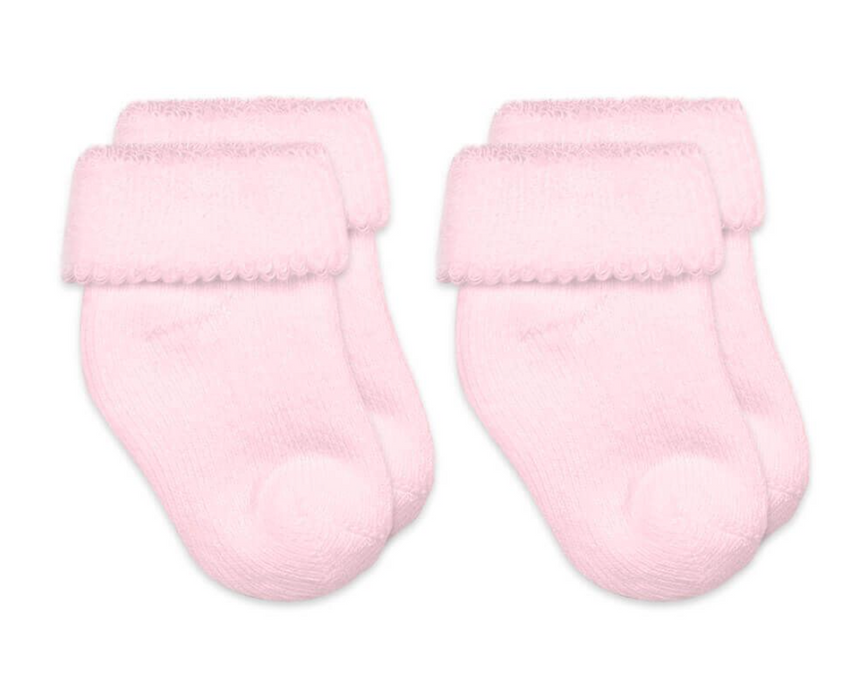 Terry Turn Cuff Bootie Socks 2 Pack | Newborn | 02604