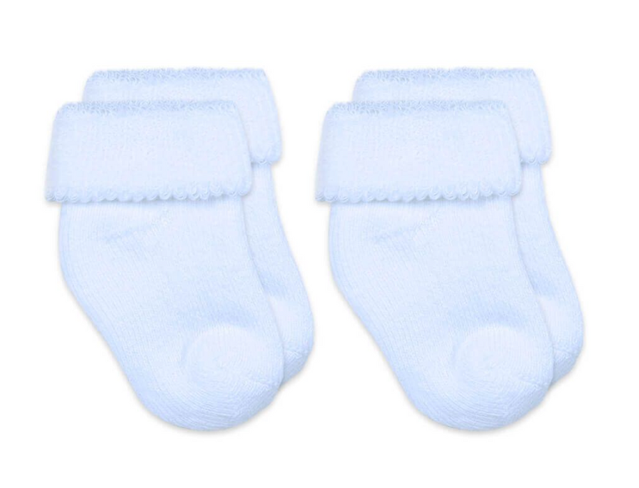 Terry Turn Cuff Bootie Socks 2 Pack | Newborn | 02604