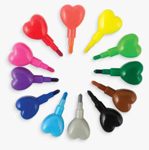 Heart to Heart Stacking Crayons