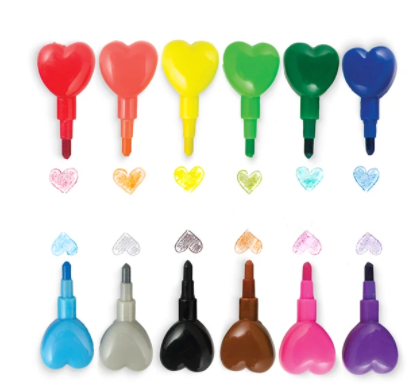Heart to Heart Stacking Crayons