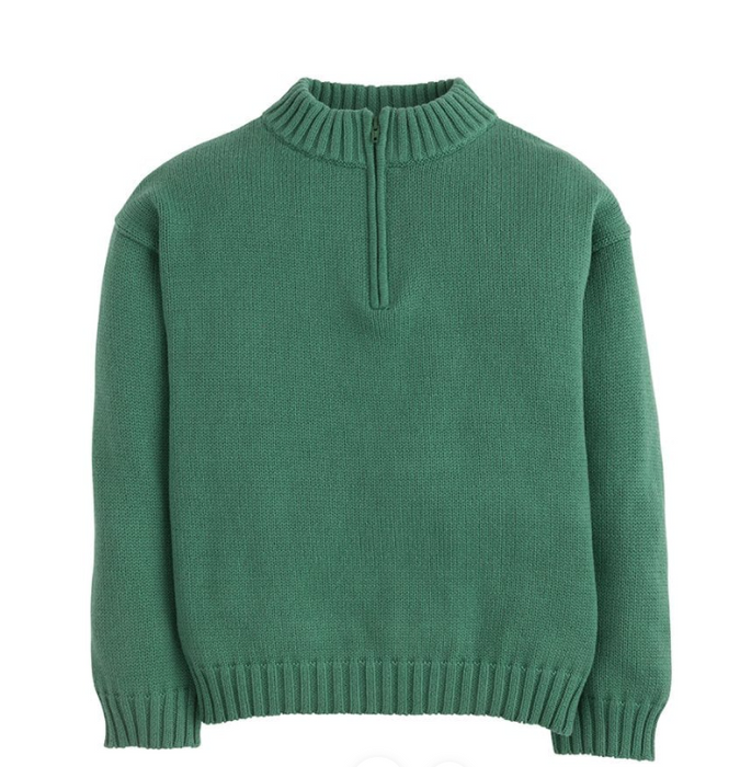 Quarter Zip Sweater | Hunter Green