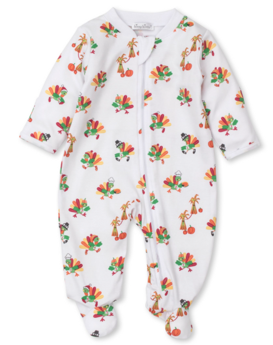 Turkey Trot Footie with Zipper