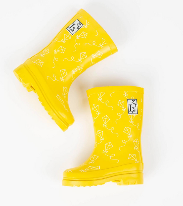 London Littles Rain Boot | Paper String Yellow