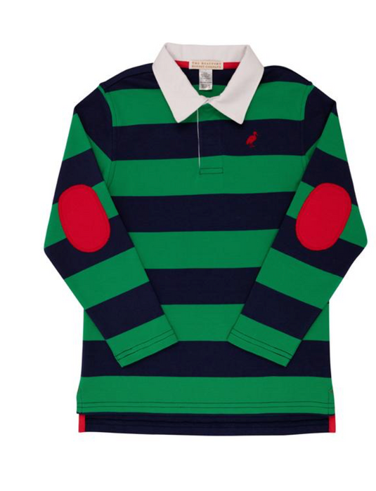 Rollins Rugby Shirt | Nantucket Navy | Kiawah Kelly Green