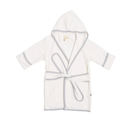 Toddler Bath Robe | Cloud with Storm Trim