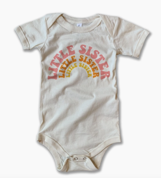 Little Sister Onesie | Natural