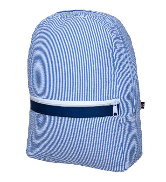 Small Seersucker Backpack