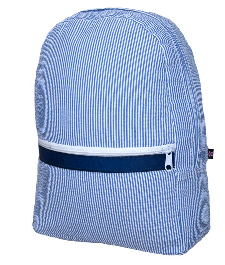 Medium Seersucker Backpack