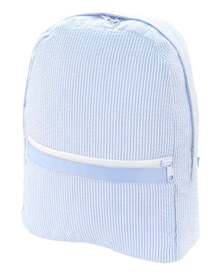 Medium Seersucker Backpack