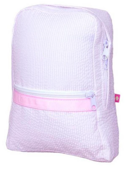 Small Seersucker Backpack