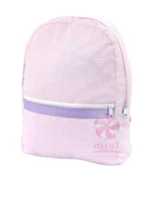 Small Seersucker Backpack