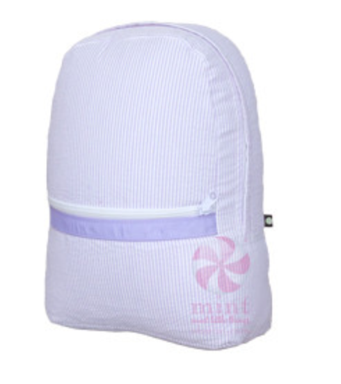 Medium Seersucker Backpack
