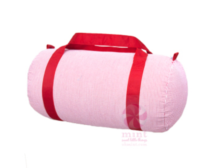 Medium Seersucker Duffel