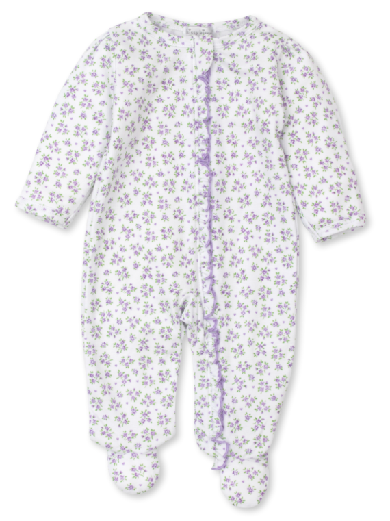Petite Paradise Footie with Zipper | Lilac