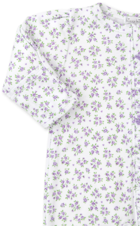 Petite Paradise Footie with Zipper | Lilac