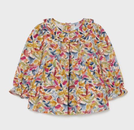 Printed Blouse | Mustard | 2151