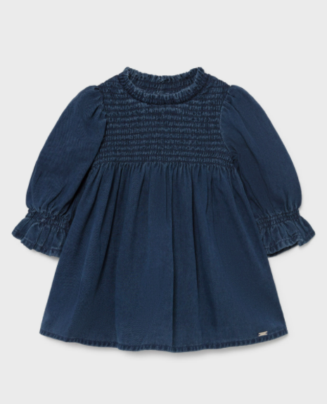 Denim Long Sleeve Dress | 2922