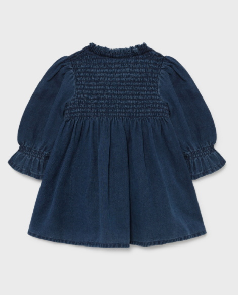 Denim Long Sleeve Dress | 2922