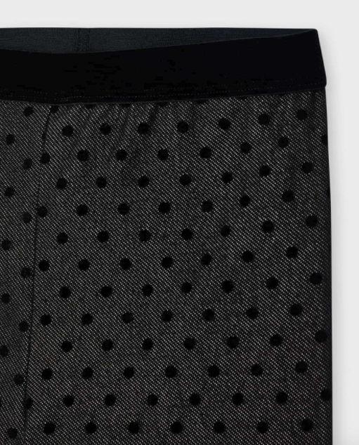 Black Polka Dot Leggings | 4738