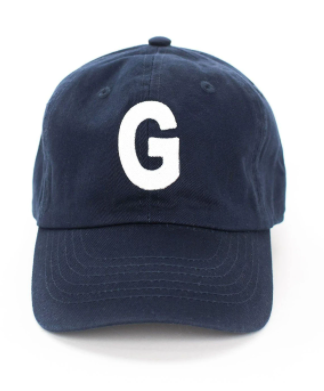 Navy Letter Baseball Hat (5-10 Years)