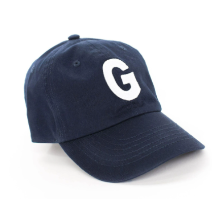 Navy Letter Baseball Hat (5-10 Years)