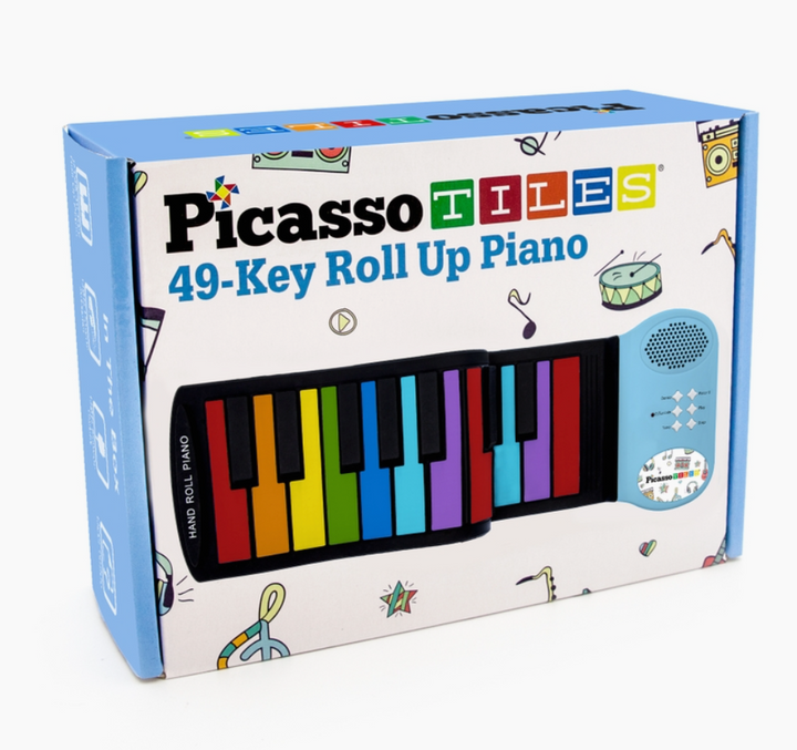 Picasso Tiles 49 Colorful Key Roll-Up Keyboard