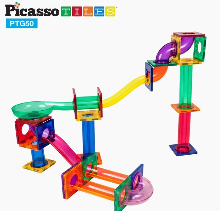 Picasso Tiles 100 Piece Marble Run Set