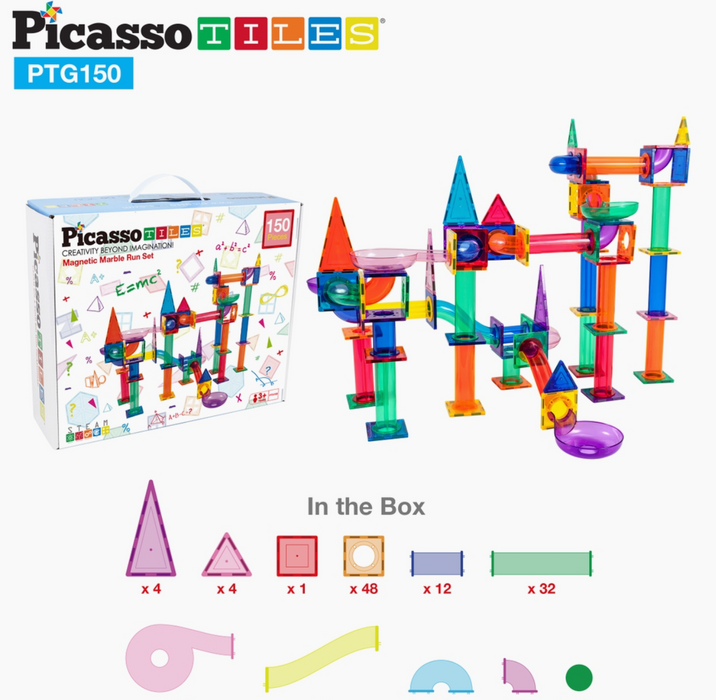 Picasso Tiles 100 Piece Marble Run Set