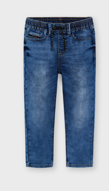 Soft Denim Jogger Pants | 4569