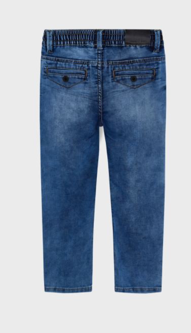 Soft Denim Jogger Pants | 4569