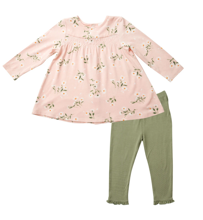 Pretty Daisies Smocked Top and Leggings