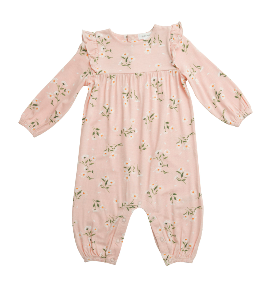 Pretty Daisy Ruffle Sleeve Romper
